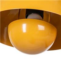 Flow suspension ronde demi-sphère jaune Ø20cm