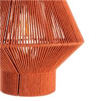 Razzo suspension en corde de papier orange H26cm