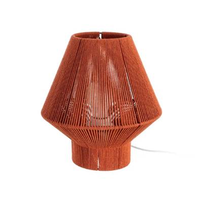 Razzo lampe de table en corde de papier orange H26cm