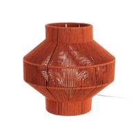 Razzo lampe de table en corde de papier orange style lampion H28,5cm
