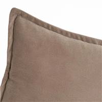 Burn coussin en polyester taupe 55x55cm