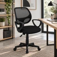 Hippa chaise de bureau classique noire r�glable � roulettes