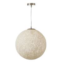 Solange suspension globe en fibres blanc