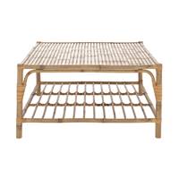 Safari table basse de jardin en bambou