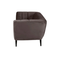 Amaro fauteuil en velours gris foncé