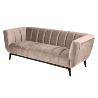 Amaro canapé 3 places en velours beige