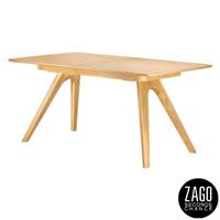 Anton table extensible à rallonges intégrées en chêne naturel 200cm