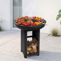 Walker braséro barbecue grill rond noir Ø58