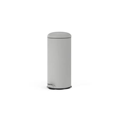 Joss poubelle à pédale métal gris clair 30L