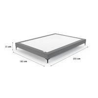 Céleste sommier gris 180x200