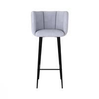 Rosy chaise de bar en tissu gris clair H75