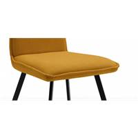 Ciao chaise en tissu jaune