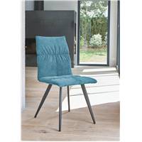 Aclé chaise tissu bleu azur