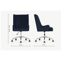Higgs chaise de bureau bleu roi