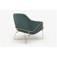 Stanley fauteuil velours vert d'eau