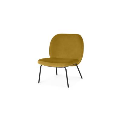 Fiasa fauteuil velours or vintage