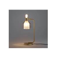 Siroma lampe de table laiton et verre fumé