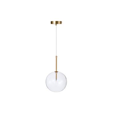 Movado suspension métal doré et sphère transparente 20