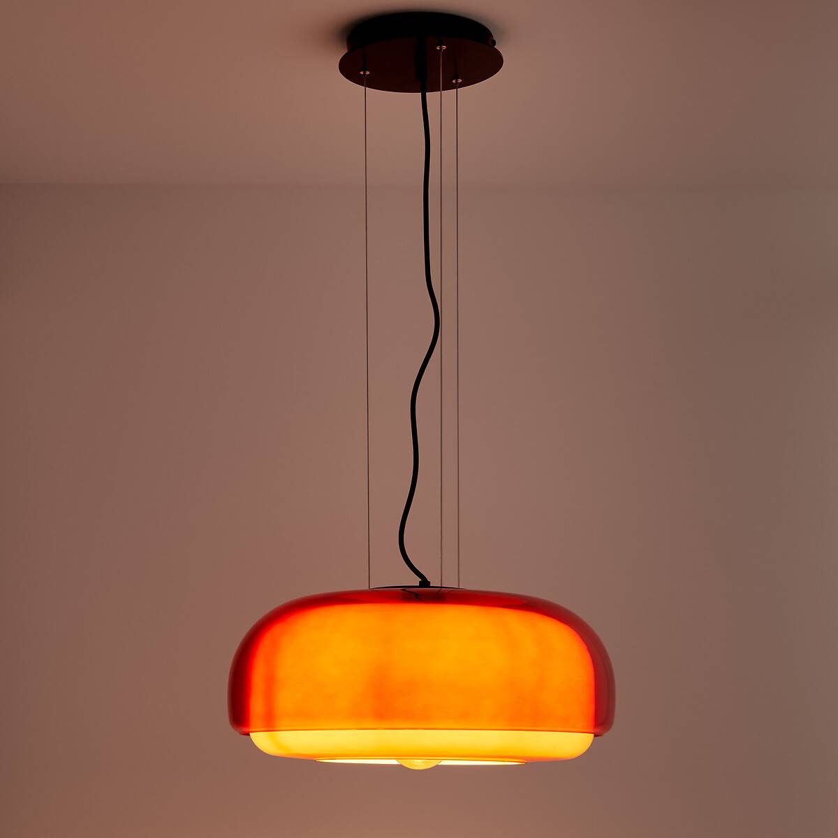 Luoko suspension en verre rouge