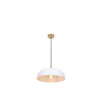Lola suspension en fer blanc et support doré