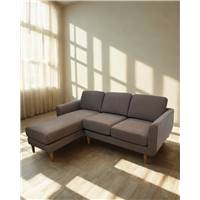 Miji canapé d'angle gauche gris clair