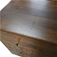 Hedra commode bois de manguier laiton