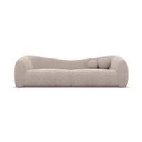 Rico canapé 3 places en tissu texturé beige