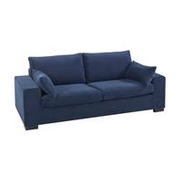 Adosse canapé convertible velours bleu nuit
