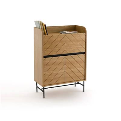 Gomes bureau secrétaire plaqué frêne naturel