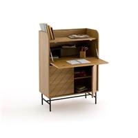 Gomes bureau secrétaire plaqué frêne naturel