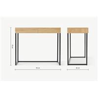 Hopkins bureau compact, effet chêne