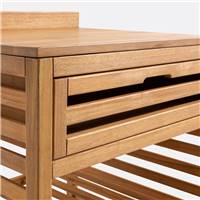 Safavieh meuble d'appoint de jardin en Acacia