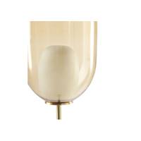 Elbumb lampadaire laiton et double verre