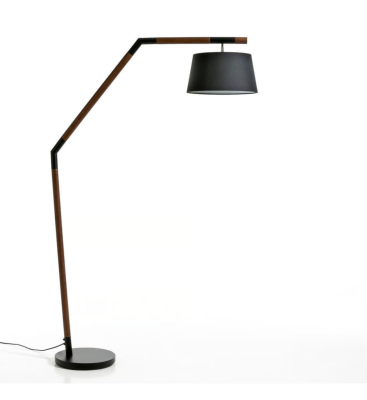 Fanfan lampadaire arc noyer