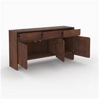 Baty buffet en bois de manguier 3 portes et 3 tiroirs