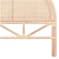 Singa tête de lit 140cm en rotin naturel clair