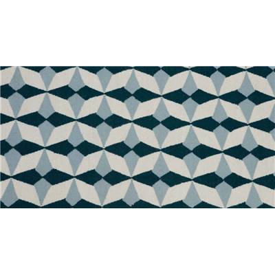 Etruria tapis tissé bleu sarcelle 160 x 230