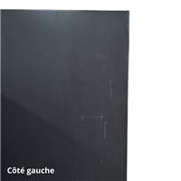 Markle buffet 4 portes en métal gris et laiton