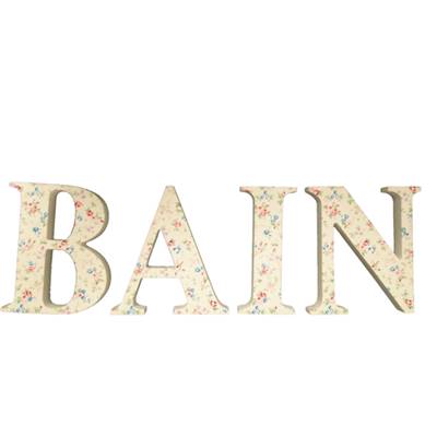 Mot BAIN fleuri