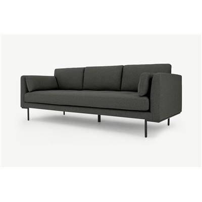 Harlow canapé 3 places gris hudson