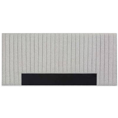 Origamy tête de lit tissu gris dorian