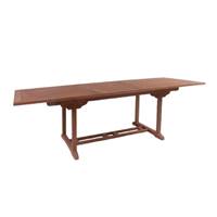 Java table à manger rectangulaire extensible en teck 180/240 cm