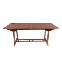 Java table à manger rectangulaire extensible en teck 200/300 cm