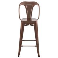Lix chaise îlot central en métal cuivre H67