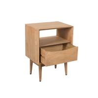 Allye table de chevet 1 niche 1 tiroir en bois de manguier