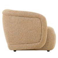 Vico fauteuil en tissu tweed jaune miami
