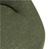 Coppa fauteuil en tissu vert cactus asymétrique