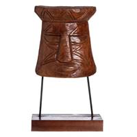 Tiki décoration africaine en bois sculpté H68cm