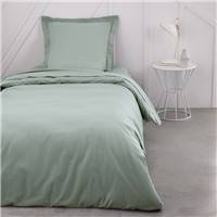 Essential drap housse 90x190 23cm coton celadon