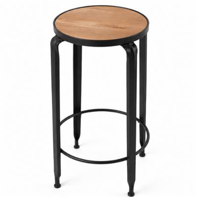Tabouret de bar assise bois H78cm